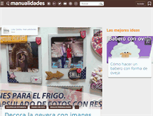 Tablet Screenshot of manualidades.facilisimo.com